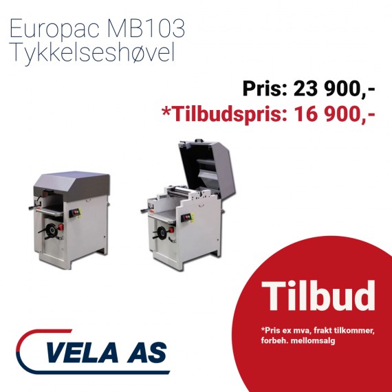 Europac MB103 Tykkelseshøvel