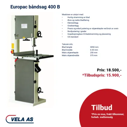 Europac Båndsag 400 B