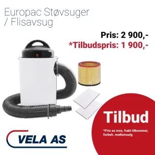 Europac Støvsuger / Flisavsug